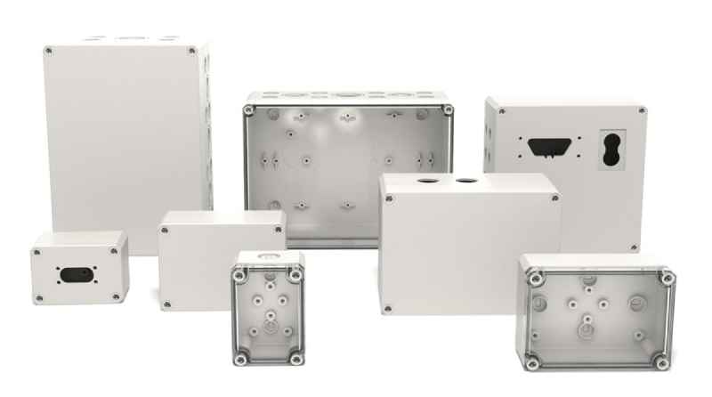 Die robusten Polycarbonat-Gehäuse der Serie MBI von MULTI-BOX sind nun auch mit UL- und CSA-Zertifizierung erhältlich. (Bild: MULTI-BOX GmbH)